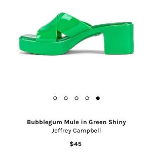 Jeffrey Campbell Bubblegum mule 💚